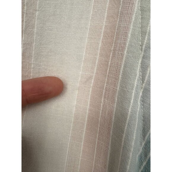 Cloth & Stone Womens Sleeveless Striped Dress S Pastel Blue & Pink Button Accent - Picture 9 of 13